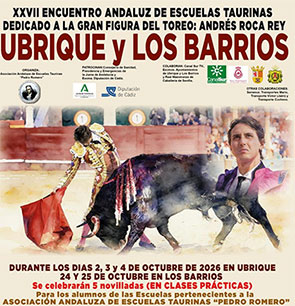 Presentada en la Diputación de Cádiz el XXVII Encuentro Andaluz de Escuelas Taurinas, dedicado a Andrés Roca Rey Presentada en la Diputación de Cádiz el XXVII Encuentro Andaluz de Escuelas Taurinas, dedicado a Andrés Roca Rey