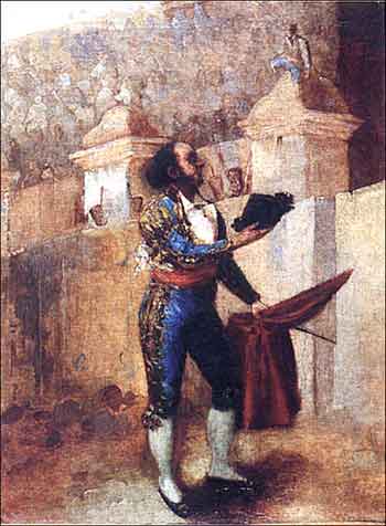 Manuel Dom&iacute;nguez "Despedicios" , &oacute;leo de autor desconocido que obra en el museo de Las Ventas.